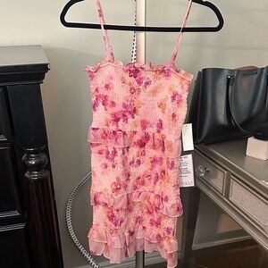 Bebe Pink Floral Kids Dress